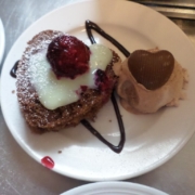 Valentines day pudding at Chollacott House