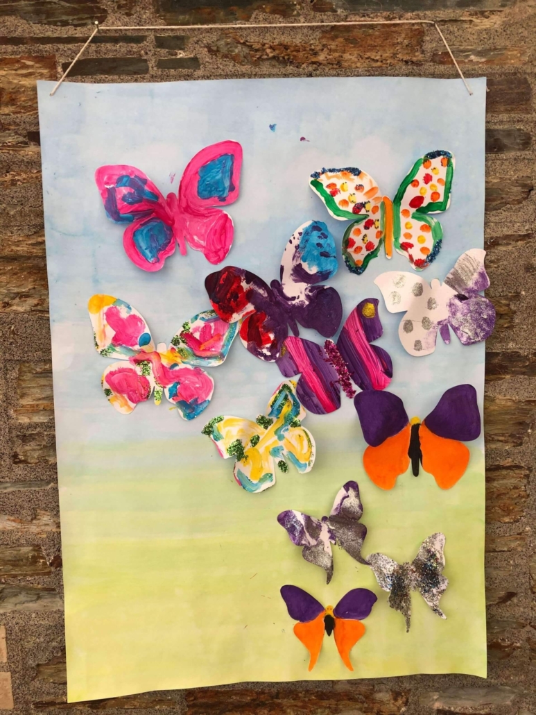 Chollacott Residents find their Creative Mojo - Butterflies Artwork