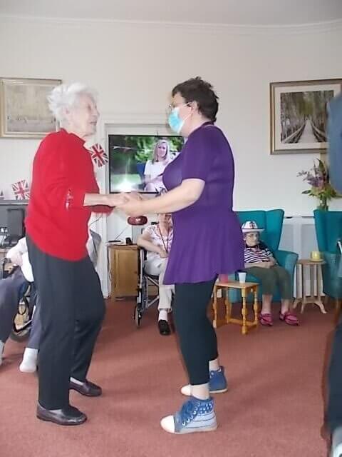 St Petrocs - VE Day Residents dancing