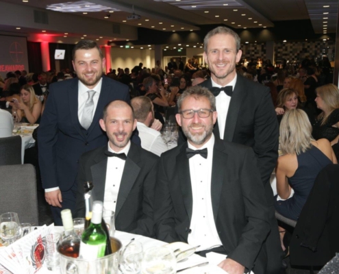 Nick, Nathan, Ralphe and Dhimo at the The Great British Care Award Ceremony