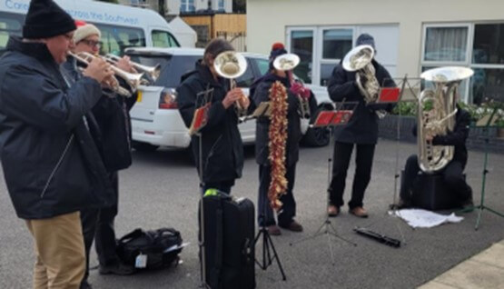 Bideford Brass Band at Bluebell House