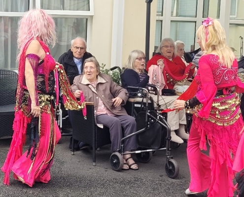 Belly dancers at Bluebell House